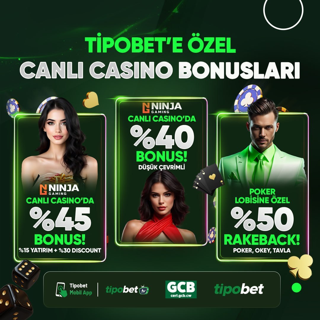Tipobet'e Özel Canlı Casino Bonusları